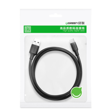 Ugreen USB - USB Type C Kabelis 480 Mbps 3 A 1,5 m Juodas (US287 60117) 4