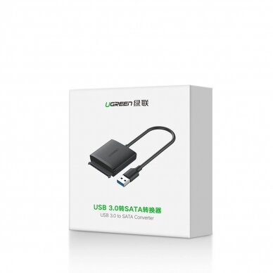 ugreen USB3.0 adapter skirta 2.5'' / 3.5'' SATA disk Juodas (CM257) 13