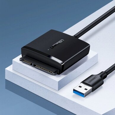 ugreen USB3.0 adapter skirta 2.5'' / 3.5'' SATA disk Juodas (CM257) 2