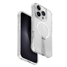 Uniq Eleva with Vertica Stand Dėklas iPhone 16 Pro - Transparent