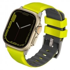 Uniq Linus Band Apple Watch Series 1/2/3/4/5/6/7/8/9/SE/SE2/Ultra 42/44/45/49mm Airosoft Silicone Lime Green/Lime Green