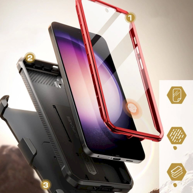 Unicorn Beetle Pro Supcase Dėklas Samsung Galaxy S24 - red 6