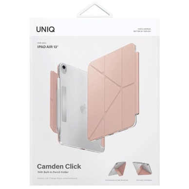 Uniq Camden Click Dėklas iPad Air 13 2024 - Rožinis 9