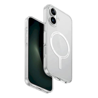 Uniq Clario iPhone 16 Plus 6.7 Magclick Charging Dėklas transparent/lucent clear