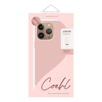 Uniq Coehl Creme iPhone 16 Pro 6.3 Magnetic Charging Dėklas rožinis/ballet rožinis 1