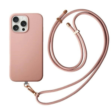 Uniq Coehl Creme iPhone 16 Pro 6.3 Magnetic Charging Dėklas rožinis/ballet rožinis