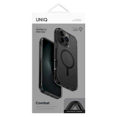 Uniq Combat iPhone 16 Pro Max 6.9 Dėklas Magclick Charging Juodas/carbon Juodas 3