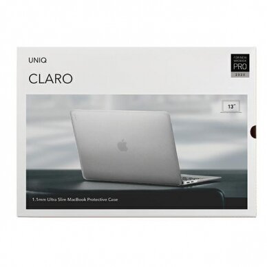 UNIQ dėklas Husk Pro Claro MacBook Pro 13 (2020) przezroczysty/dove matte clear UGLX912 4