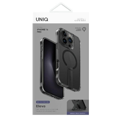 Uniq Eleva with Vertica Stand for iPhone 16 Pro - Juodas 3