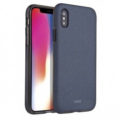 UNIQ Lithos dėklas iPhone XS / iPhone X mėlynas