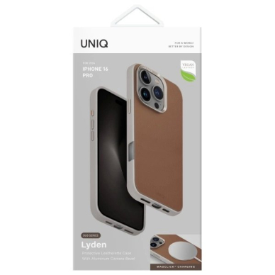 Uniq Lyden DS iPhone 16 Pro 6.3 Magclick Charging Dėklas Caramel/Caramel-Ivory 5