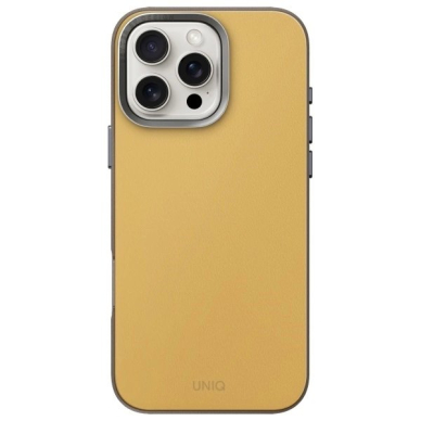 Uniq Lyden DS iPhone 16 Pro 6.3 Magclick Charging Dėklas yellow-pilkas/yellow-pilkas 1