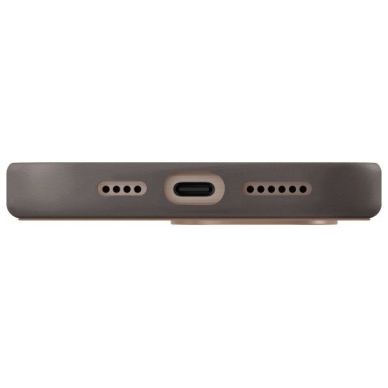 Uniq Lyden DS iPhone 16 Pro Max 6.9 Magclick Charging Dėklas brown-pilkas/flint pilkas 3