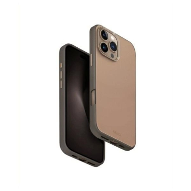 Uniq Lyden DS iPhone 16 Pro Max 6.9 Magclick Charging Dėklas brown-pilkas/flint pilkas