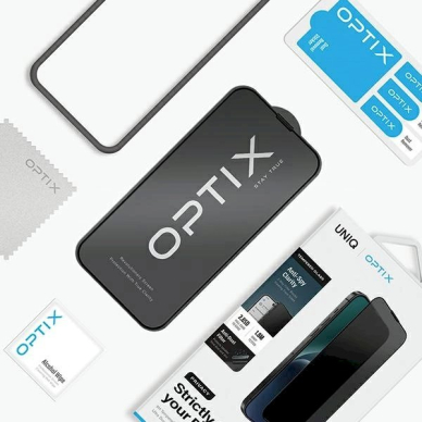 Uniq Optix Privacy tempered glass iPhone 15 Proapplicator 4