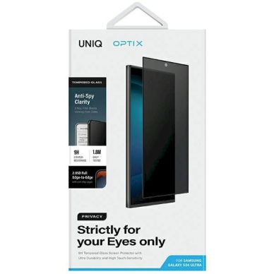 Uniq Optix Privacy tempered glass Samsung Galaxy S24 Ultraapplicator 1