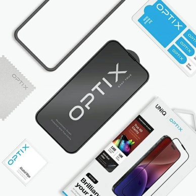 Uniq Optix Vivid glass iPhone 15 / 14 Proapplicator 4