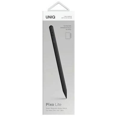 Uniq Pixo Lite Dėklas su magnetic stylus skirta iPad Juodas/graphite Juodas 1