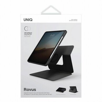 Uniq Rovus case skirta iPad Pro 11 (2021-2022) / Air 10.9  (2020-2022) - Juodas Magnetic Case 9