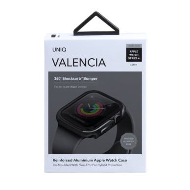 UNIQ Valencia protective case skirta Watch SE/6/5/4 44mm pilkas 3