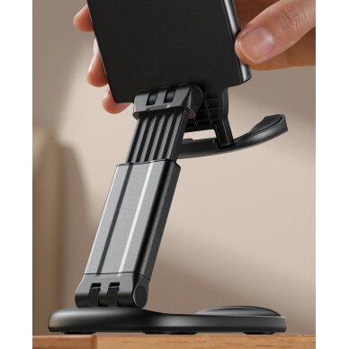 Universalus laikiklis Joyroom JR-ZS371 foldable stand for tablet phone with height adjustment - black 10