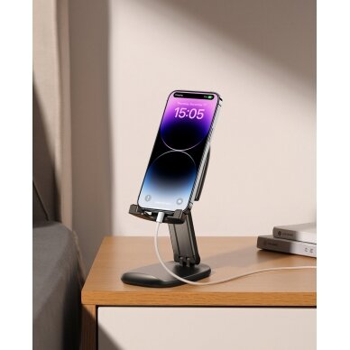 Universalus laikiklis Joyroom JR-ZS371 foldable stand for tablet phone with height adjustment - black 12