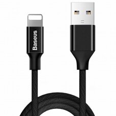 USB Kabelis Baseus Yiven Usb / Lightning Su Medžiaginiu Pynimu 1,8M Juodas