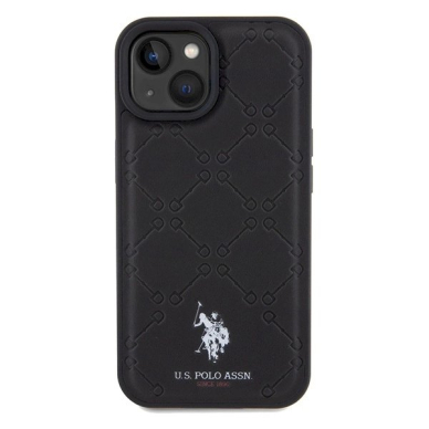 US Polo Assn. Dėklas Yoke Pattern iPhone 15 / 14 / 13 - Juodas 2