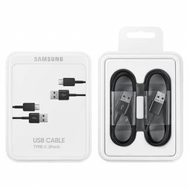 USB C cable 480Mbps 5A 1.5m Samsung EP-DG930MBEGWW - Juodas (set of 2) 4