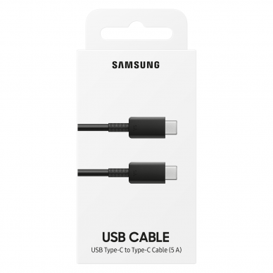 USB C cable 480Mbps 5A 1m Samsung EP-DN975BBEGWW - Juodas 3