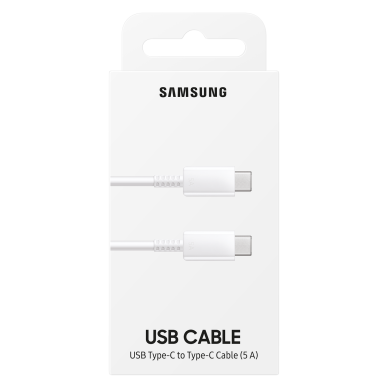 USB C cable 480Mbps 5A 1m Samsung EP-DN975BWEGWW - Baltas 3