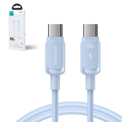 USB C - USB C Cable 100W 1.2m Joyroom S-CC100A14 - Mėlynas 1