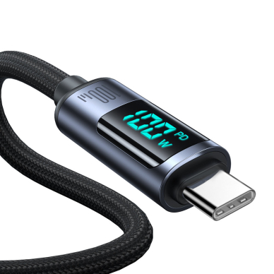 USB C - USB C cable 100W 1.2m with LED display Joyroom S-CC100A16 - black 10