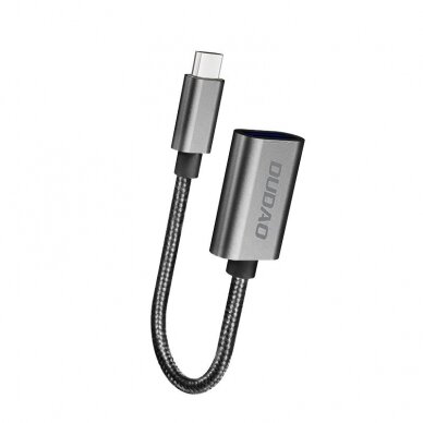 USB Kabelis Dudao to USB Type C 2.0 OTG adapter cable auksinis (L15T)