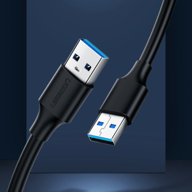 USB Kabelis Ugreen 2.0 (male) - USB 2.0 (male) cable 2m - Juodas 1