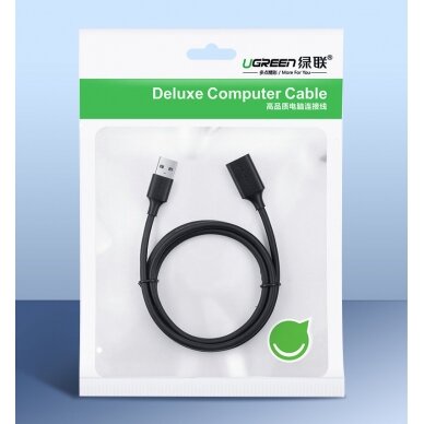 USB Kabelis Ugreen 3.0 (female) - USB 3.0 (male) cable extension cord 1,5 m Juodas (US129 30126) 4