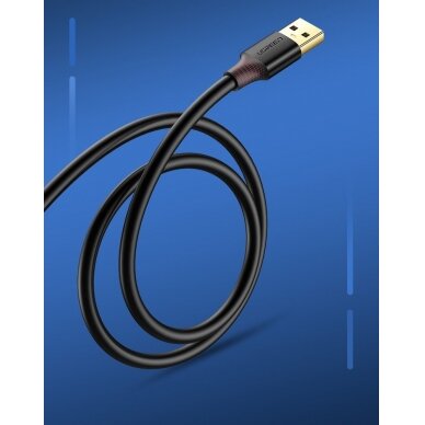 USB Kabelis Ugreen 3.0 (female) - USB 3.0 (male) cable extension cord 2 m Juodas (US129 10373) UGLX912 5