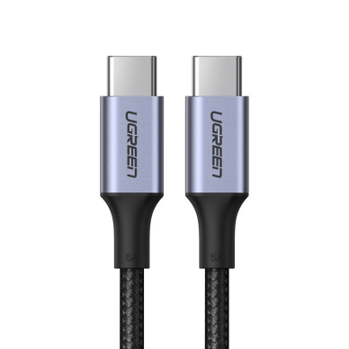 USB Kabelis Ugreen Type C - USB Type C cable 5 A 100 W Power Delivery Quick Charge 3.0 FCP 480 Mbps 1 m Pilkas (70427 US316)