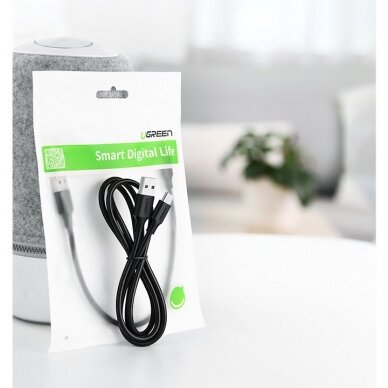 USB Kabelis Ugreen - USB Type C kabelis 2A 0,5m juodas (60115) 10