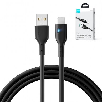 USB - Lightning 2.4A 2m cable Joyroom S-UL012A13 - Juodas 2