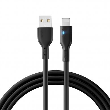 USB - Lightning 2.4A 2m cable Joyroom S-UL012A13 - Juodas