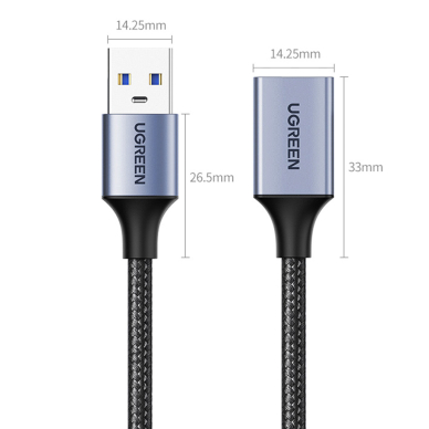 USB Male to USB Female cable extender Ugreen 1m - Juodas 7