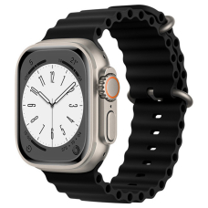 [Užsakomoji prekė] Apyrankė skirta Apple Watch 1/2/3/4/5/6/7/8/9/SE/SE 2/Ultra (42/44/45/49mm) - Techsuit Watchband (W038) - Juoda