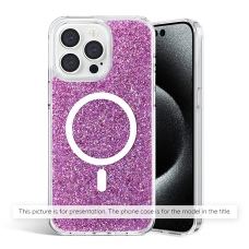 [Užsakomoji prekė] Dėklas iPhone 11 Pro - Techsuit Sparkly Glitter MagSafe - Magenta