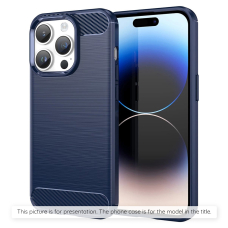 [Užsakomoji prekė] Dėklas iPhone 11 - Techsuit Carbon Silicone - Mėlynas