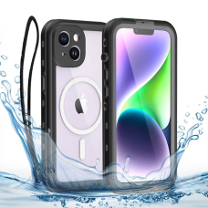 [Užsakomoji prekė] Dėklas iPhone 14 Plus - ShellBox Waterproof IP68 Case - Juodas