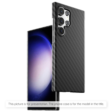 [Užsakomoji prekė] Dėklas iPhone 14 Pro - Techsuit Carbonite FiberShell - juodas