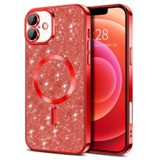 [Užsakomoji prekė] Dėklas iPhone 16 Plus - Techsuit Luxury Glitter MagSafe - raudonas