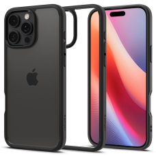 [Užsakomoji prekė] Dėklas iPhone 16 Pro Max - Spigen Ultra Hybrid - Matte Black