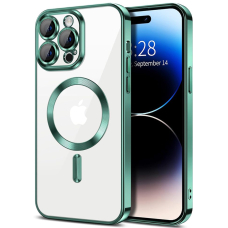 [Užsakomoji prekė] Dėklas iPhone 16 Pro Max - Techsuit Luxury Crystal MagSafe - Light Green